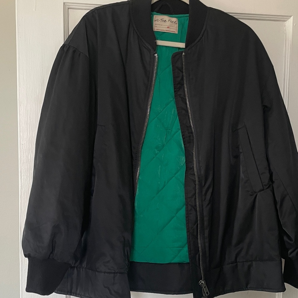 We the Free black bomber jacket XS